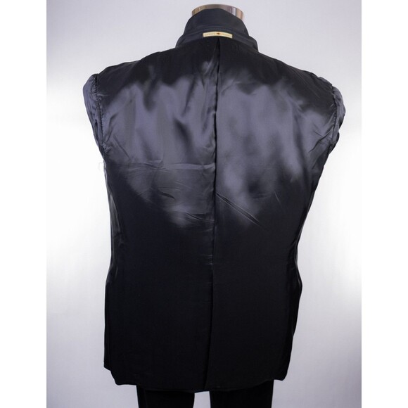 Joseph Abboud Tuxedo Blazer Mens Solid Black Dinner Jacket Coat Sz 40R/S 2-Buttn - Picture 12 of 14